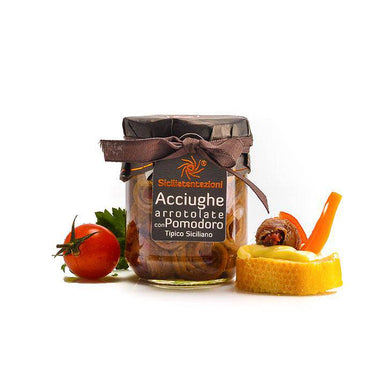Acciughe arrotolate con pomodoro - Rosato Vini